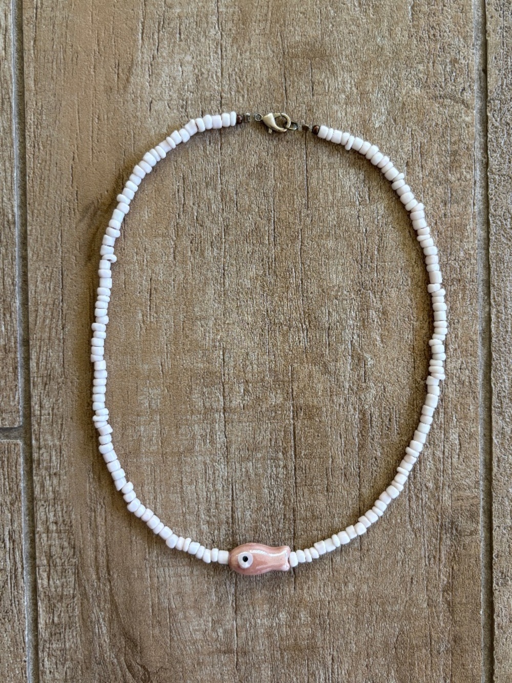 Ceramic Fish Bead Necklace